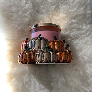 New BBW Fall 2022 Rare Pumpkin Patch 3-Wicked Candle Holder